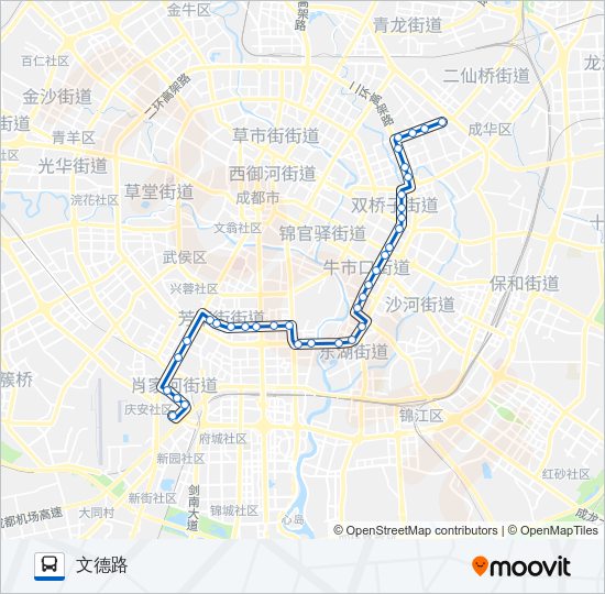 公交114路的线路图
