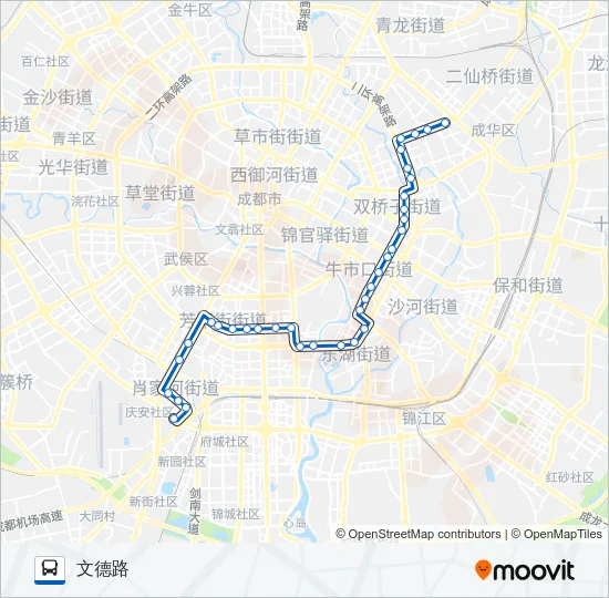 公交114路的线路图