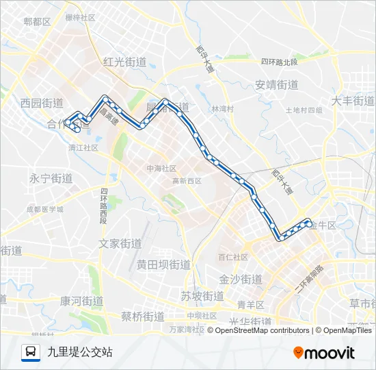 公交116路的线路图