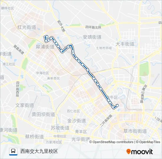 公交119路的线路图