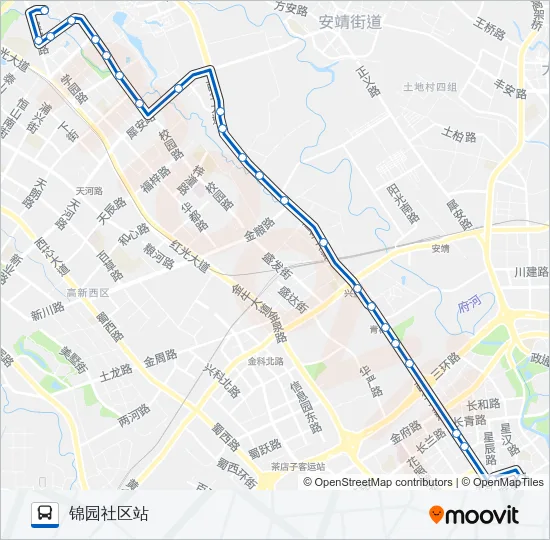 公交119路的线路图