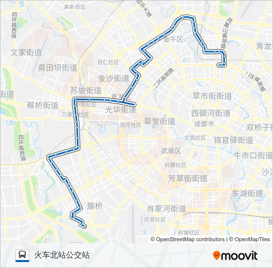 公交123路的线路图