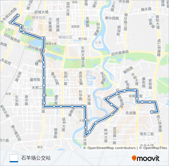 公交124路的线路图