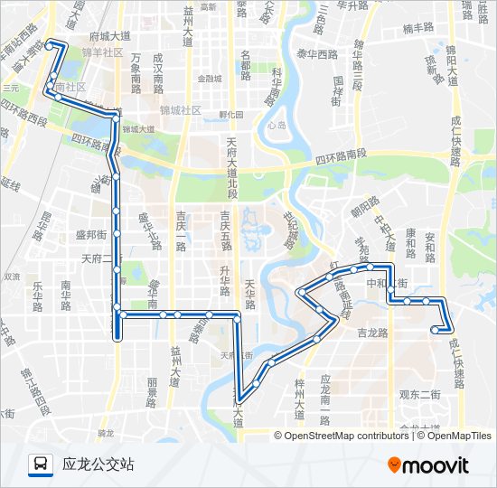 公交124路的线路图