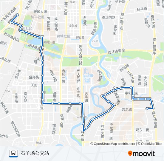 公交124路的线路图