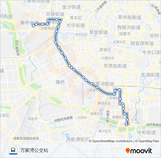公交125路的线路图
