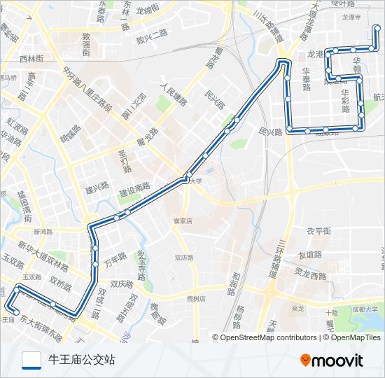 公交128路的线路图