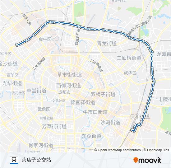 公交136路的线路图