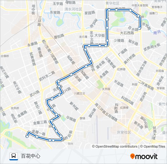 公交151路的线路图