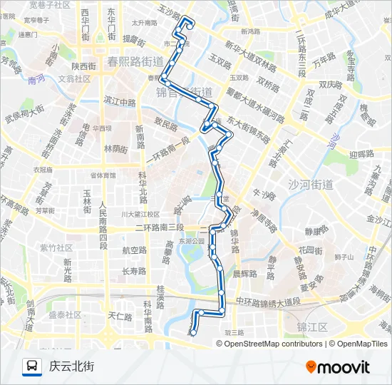 公交152路的线路图