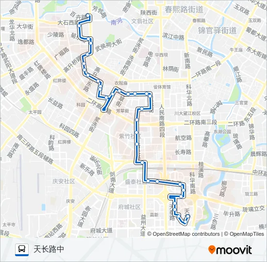 公交153路的线路图
