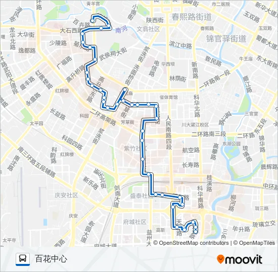 公交153路的线路图