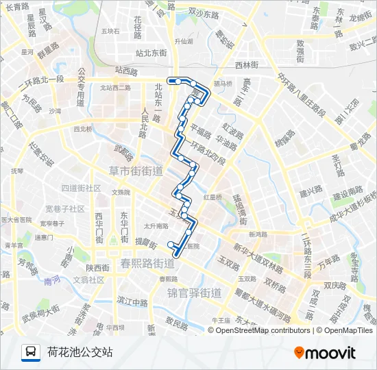 154路 Bus Line Map
