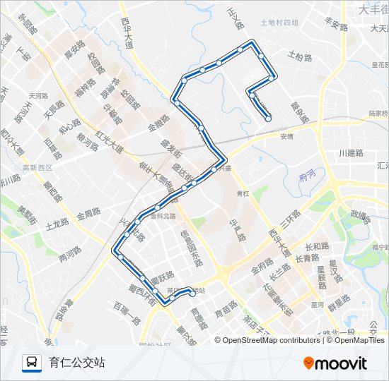 公交155路的线路图