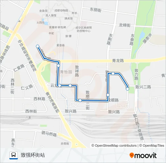 公交156路的线路图