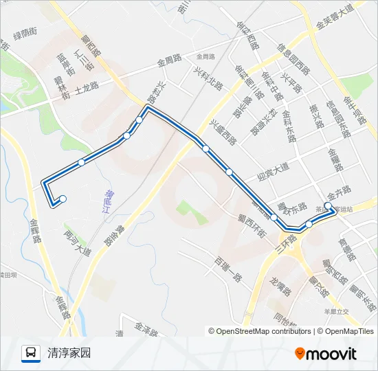 公交158路的线路图