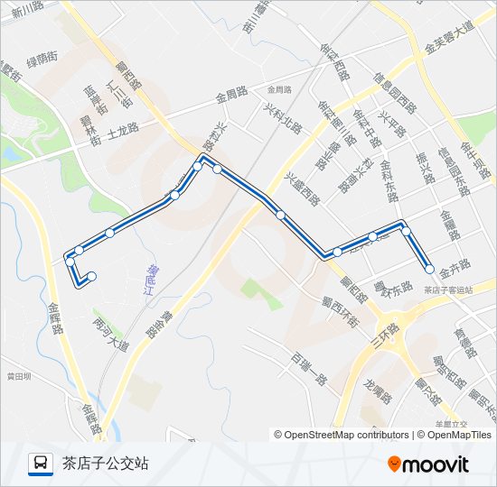 公交158路的线路图