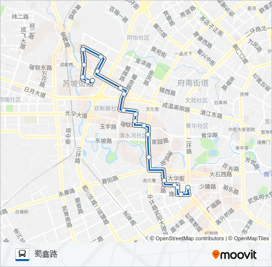 公交164路的线路图