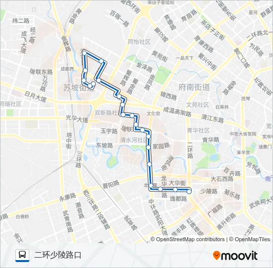 公交164路的线路图
