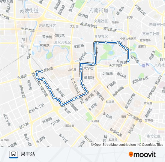 公交165路的线路图