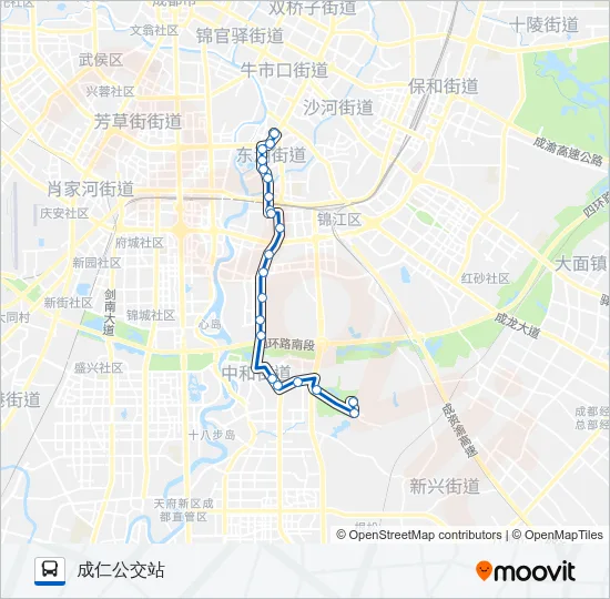 公交172路的线路图