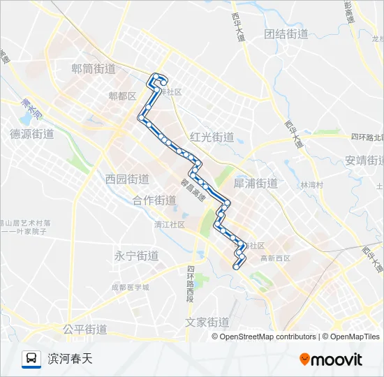 公交173路的线路图