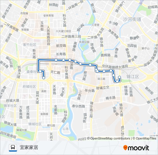 公交181路的线路图