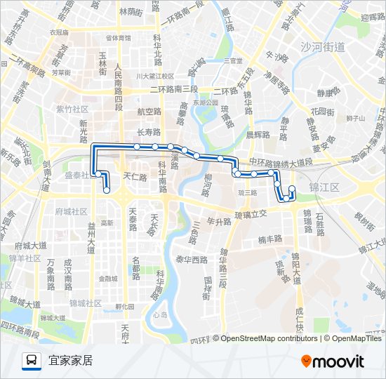 公交181路的线路图