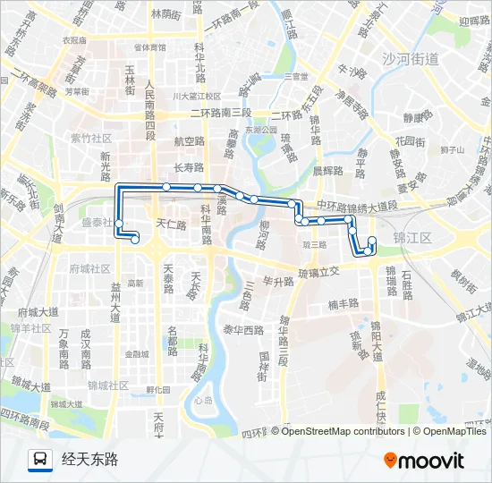 公交181路的线路图