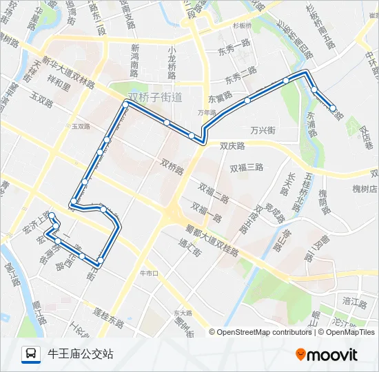 公交182路的线路图