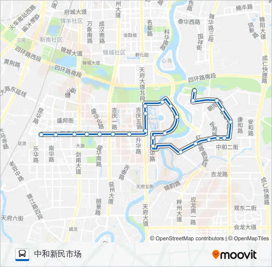 公交185路的线路图