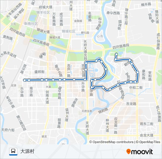 公交185路的线路图