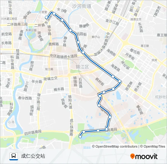 公交186路的线路图