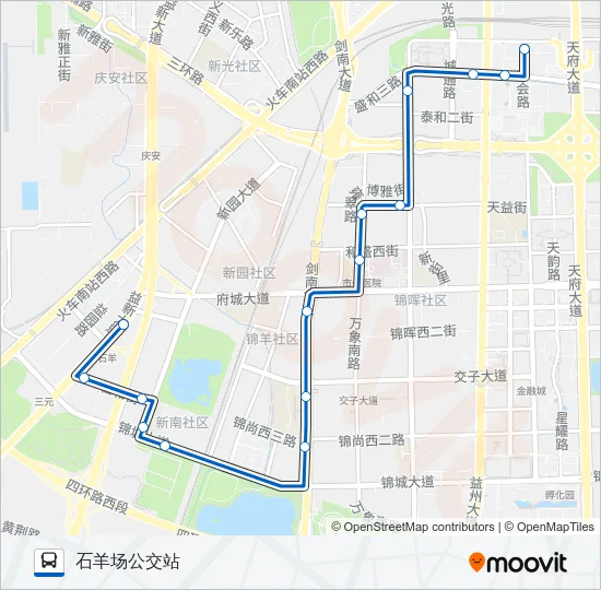 公交187路的线路图