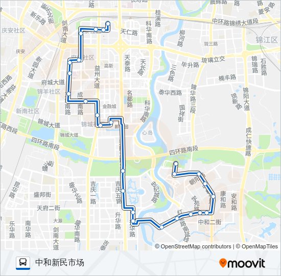 公交188路的线路图