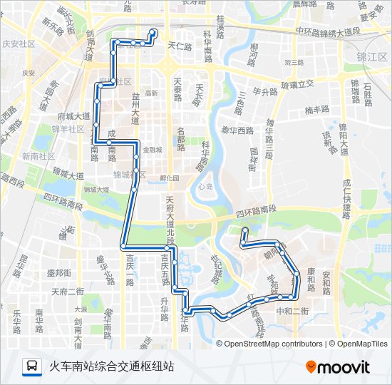 公交188路的线路图