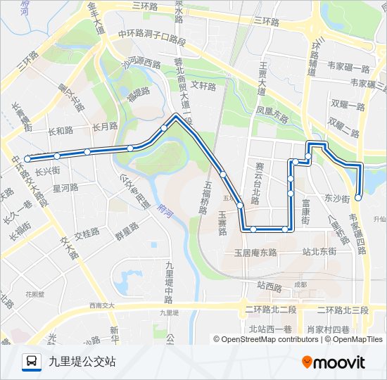 公交191路的线路图