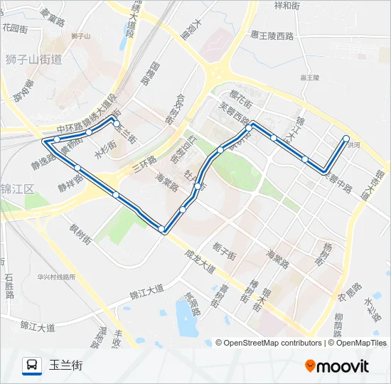 公交196路的线路图