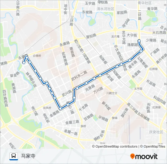 201路 Bus Line Map