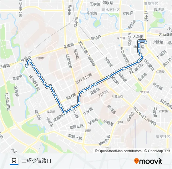 201路 Bus Line Map