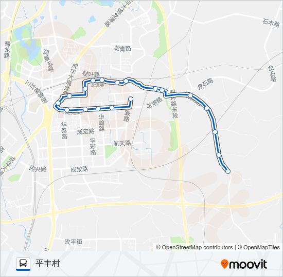 公交204路的线路图