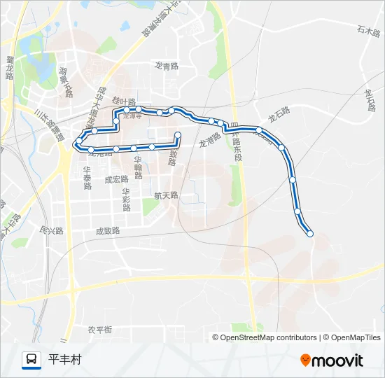 公交204路的线路图