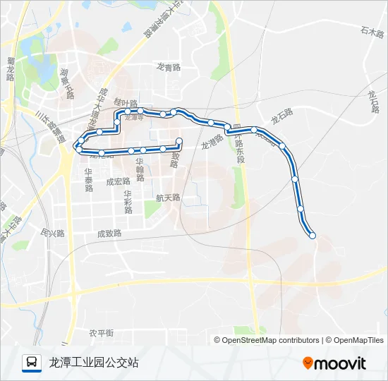 公交204路的线路图