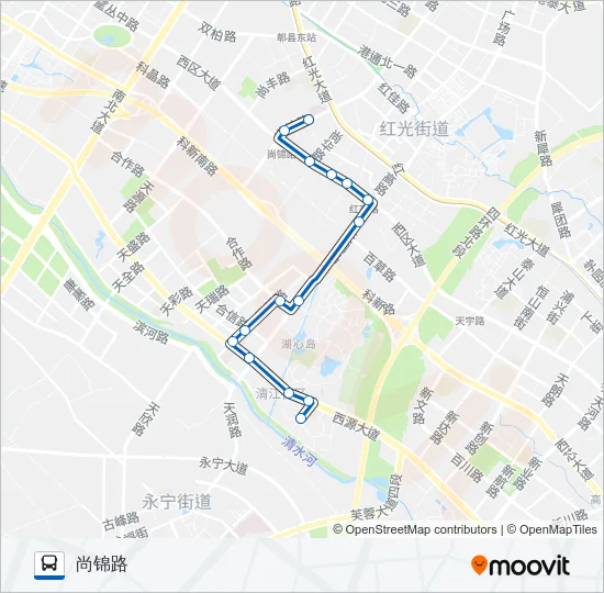 公交205路的线路图