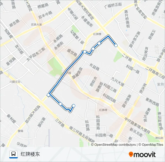 公交207路的线路图