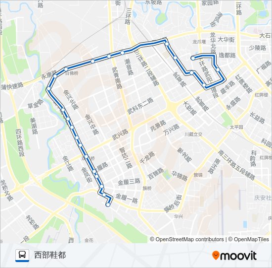 208路 bus Line Map