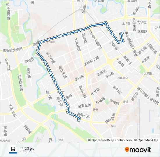 公交208路的线路图