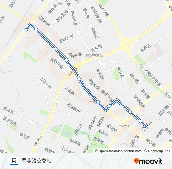 公交212路的线路图