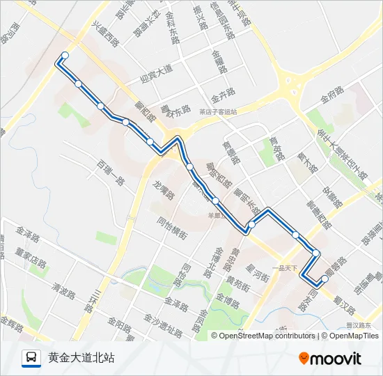 公交212路的线路图