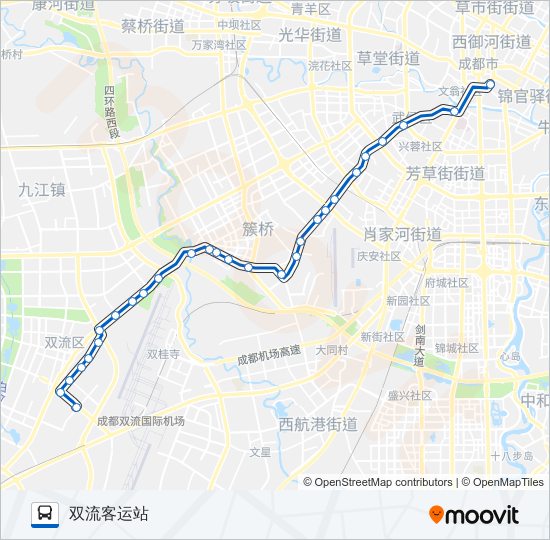 公交213路的线路图